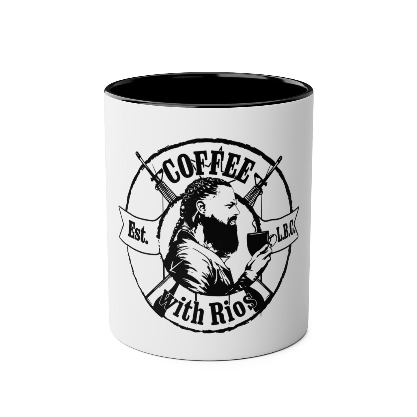 Two-Tone Coffee Mugs, 11oz